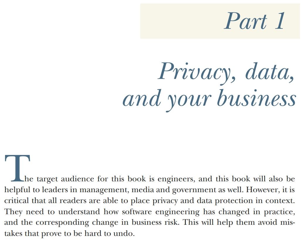 بخش 1 کتاب Data Privacy