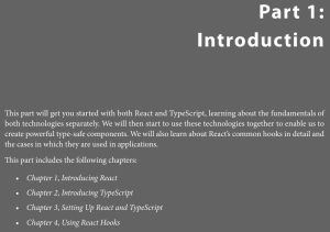بخش 1 کتاب Learn React with TypeScript ویرایش دوم