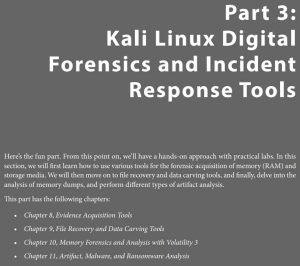 قسمت 3 کتاب Digital Forensics with Kali Linux ویرایش سوم