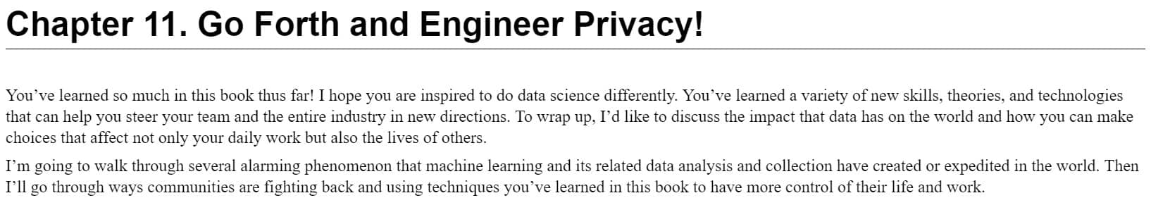فصل 11 کتاب Practical Data Privacy