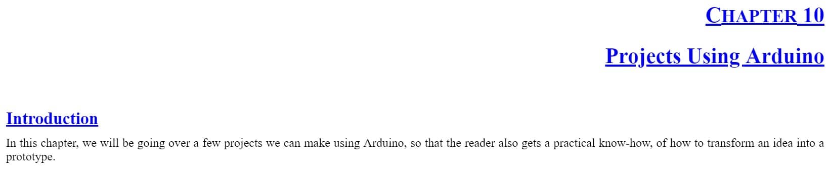 فصل 10 کتاب Arduino Programming Projects