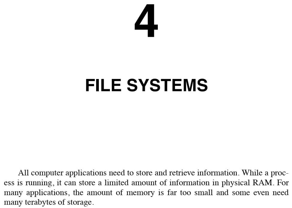 فصل 4 کتاب Modern Operating Systems ویرایش پنجم