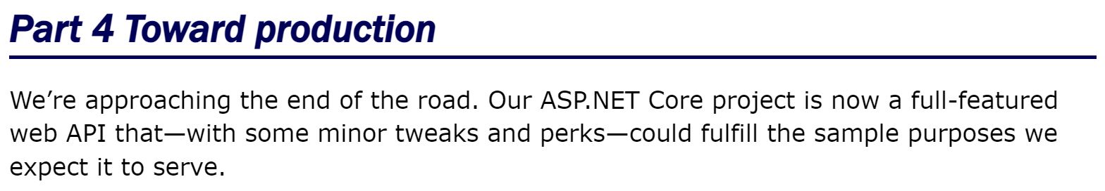 قسمت 4 کتاب Building Web APIs with ASP.NET Core