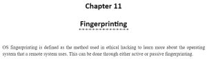 فصل 11 کتاب Ethical Hacking