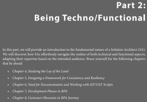 قسمت 2 کتاب RPA Solution Architect’s Handbook