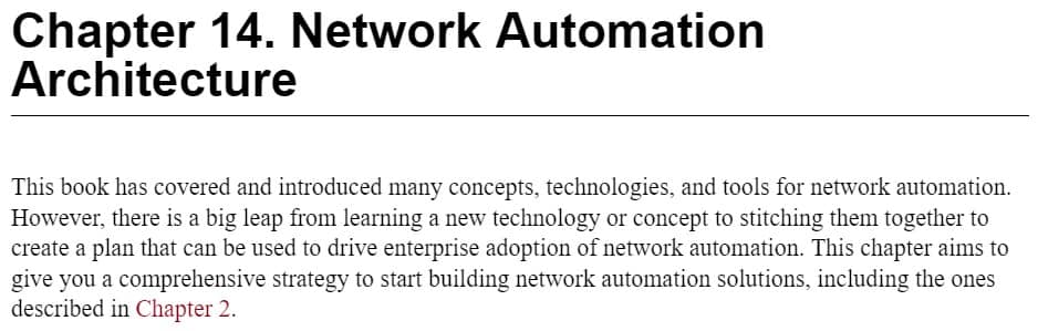 فصل 14 کتاب Network Programmability and Automation ویرایش دوم
