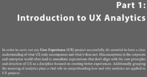 قسمت 1 کتاب Unleashing the Power of UX Analytics