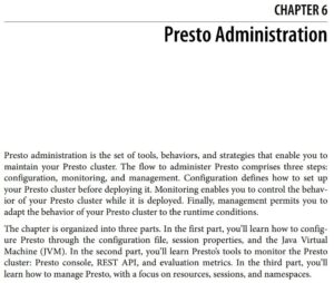فصل 6 کتاب Learning and Operating Presto