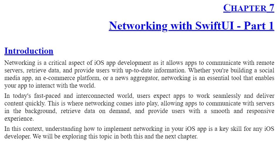 فصل 7 کتاب Ultimate SwiftUI Handbook for iOS Developers
