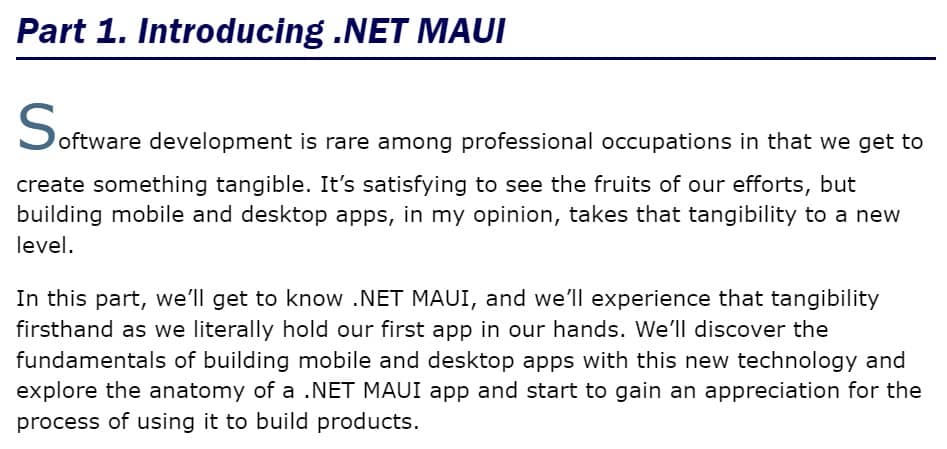 قسمت 1 کتاب .NET MAUI in Action