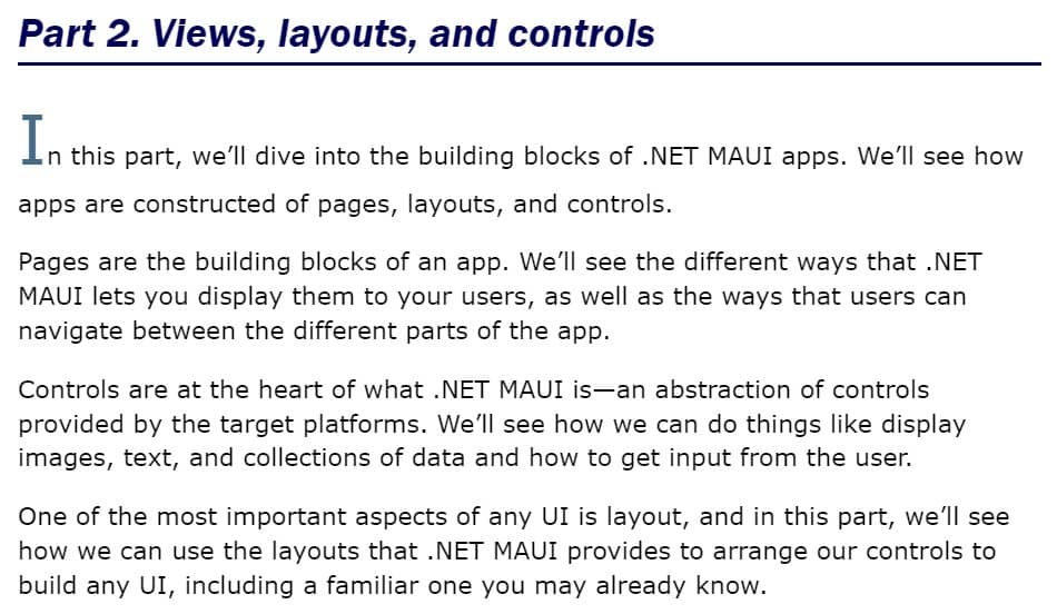 قسمت 2 کتاب .NET MAUI in Action