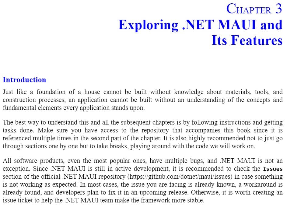 فصل 3 کتاب Learning .NET MAUI