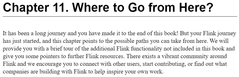 فصل 11 کتاب Stream Processing with Apache Flink