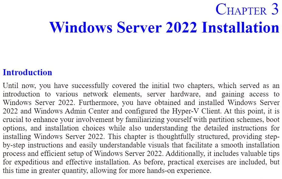 فصل 3 کتاب Installing and Configuring Windows Server 2022