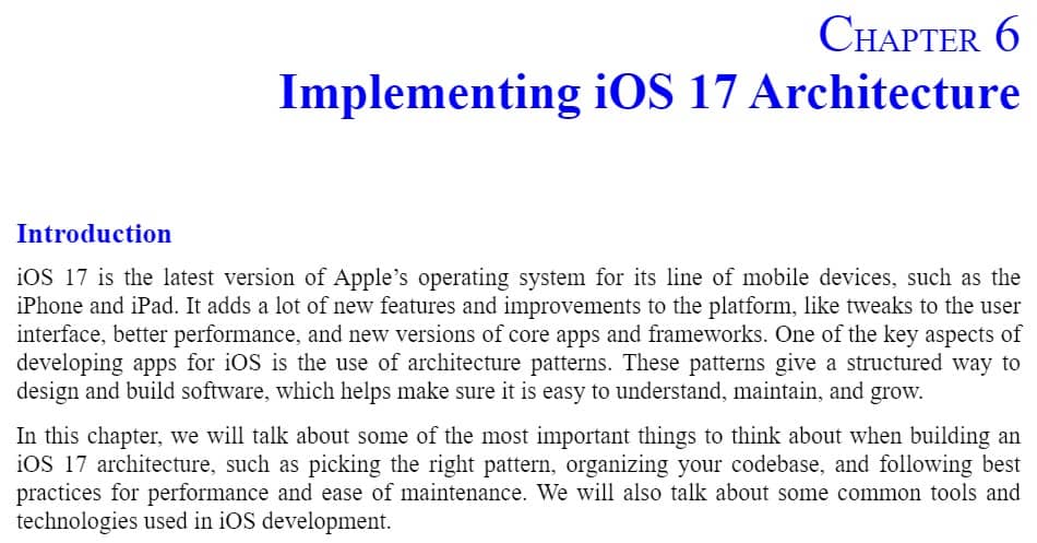 فصل 6 کتاب iOS 17 App Development for Beginners