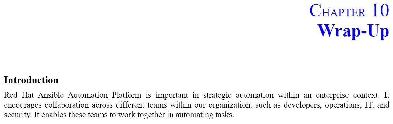 فصل 10 کتاب Red Hat Ansible Automation Platform