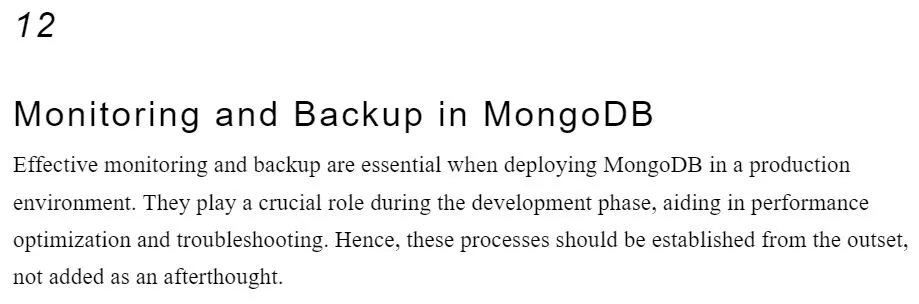 فصل 12 کتاب Mastering MongoDB 7.0 ویرایش چهارم