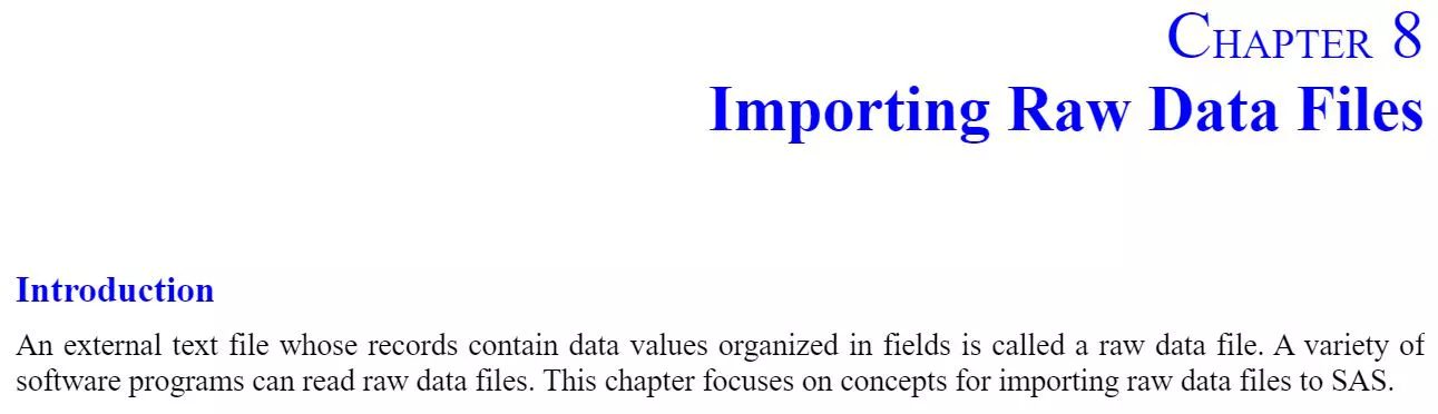 فصل 8 کتاب Data Analytics with SAS