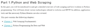 قسمت 1 کتاب Hands-On Web Scraping with Python ویرایش دوم