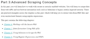 قسمت 3 کتاب Hands-On Web Scraping with Python ویرایش دوم