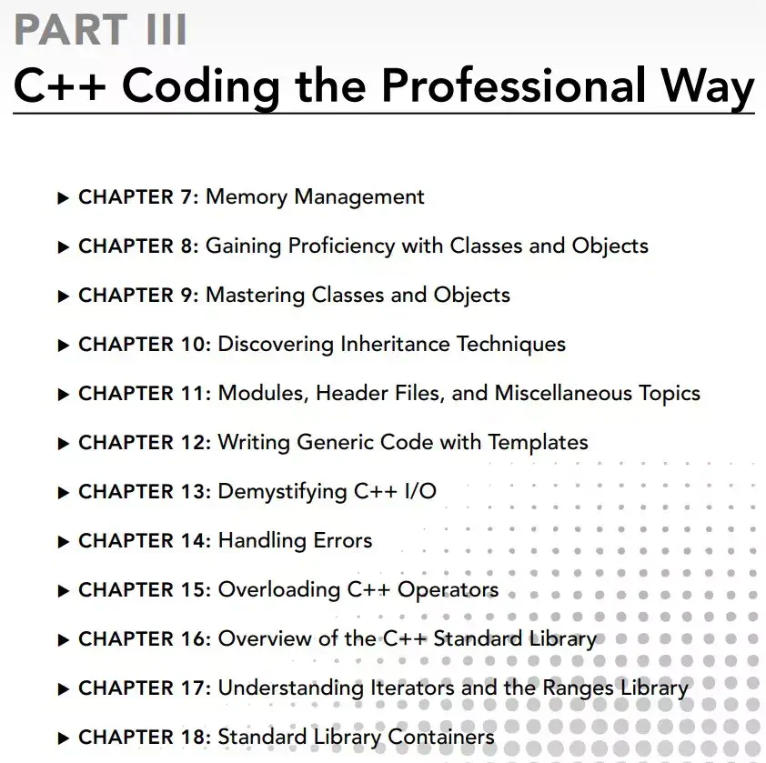 قسمت 3 کتاب Professional C++ ویرایش ششم