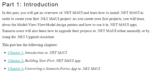 بخش 1 کتاب .NET MAUI Projects ویرایش سوم