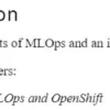 قسمت 1 کتاب MLOps with Red Hat OpenShift