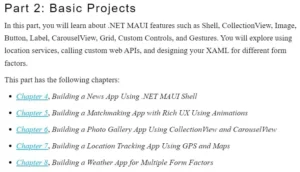 بخش 2 کتاب .NET MAUI Projects ویرایش سوم