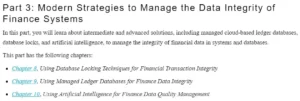قسمت 3 کتاب Managing Data Integrity for Finance