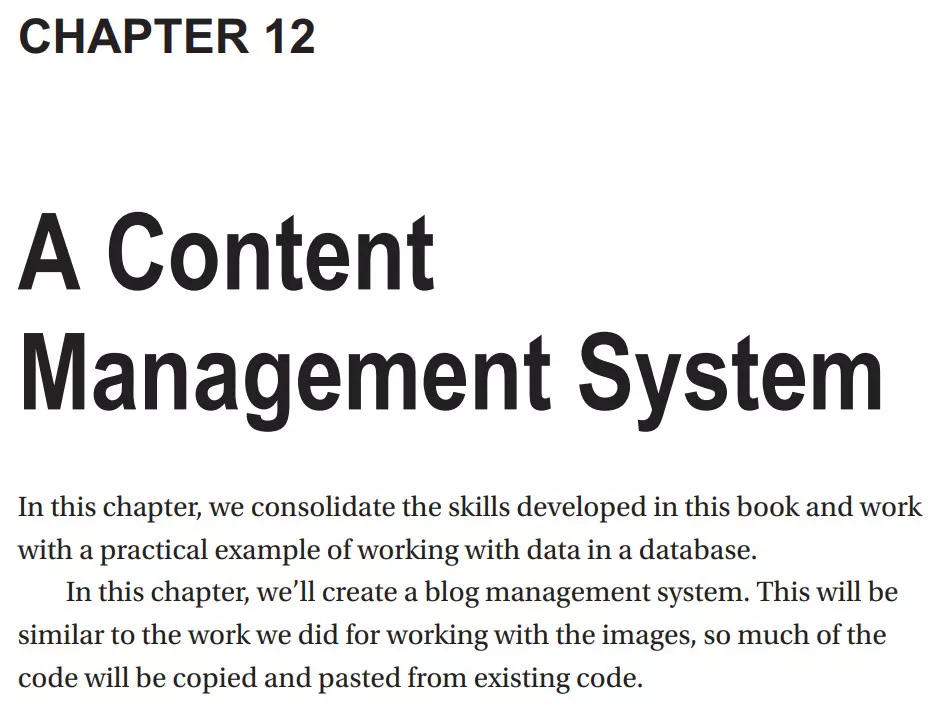 فصل 12 کتاب An Introduction to PHP