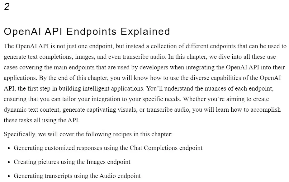 فصل 2 کتاب OpenAI API Cookbook