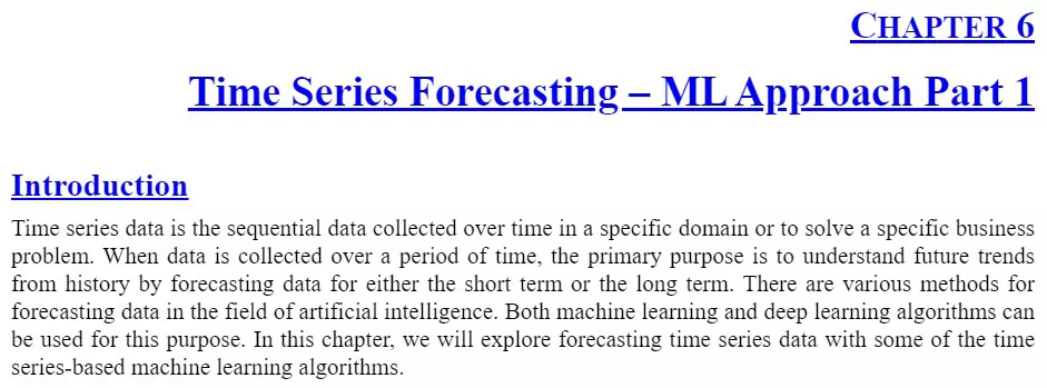 فصل 6 کتاب Mastering Time Series Analysis and Forecasting with Python