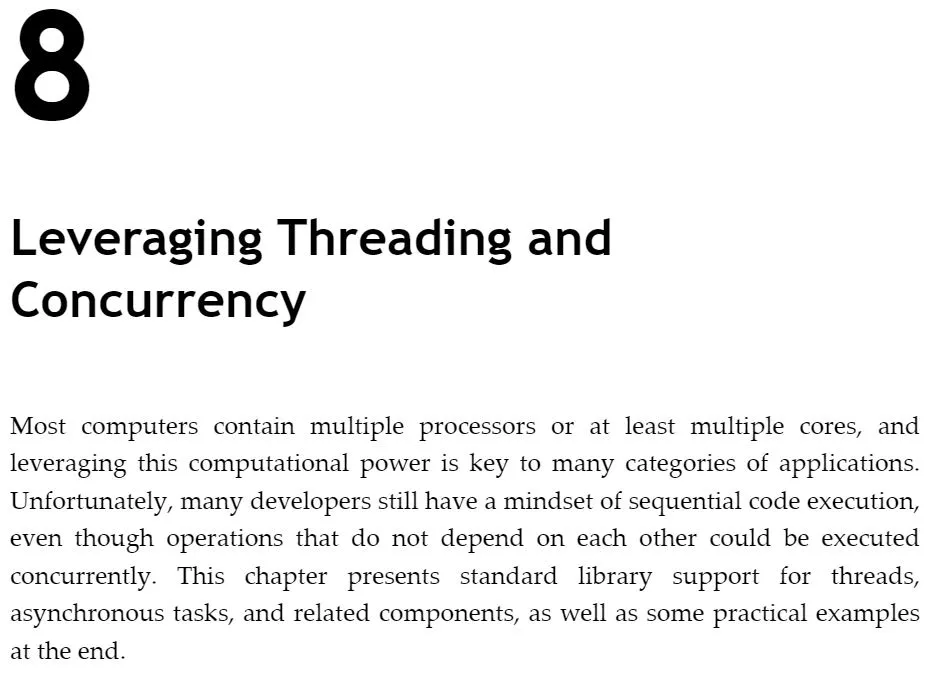 فصل 8 کتاب Modern C++ Programming Cookbook ویرایش سوم