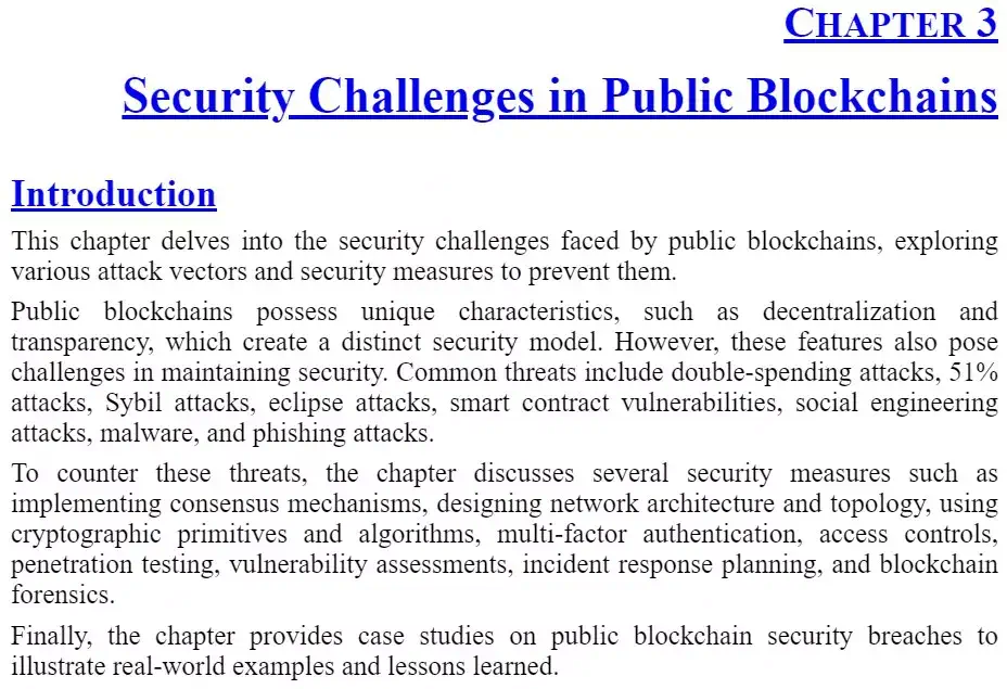 فصل 3 کتاب Security Challenges with Blockchain