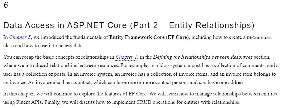 فصل 6 کتاب Web API Development with ASP.NET Core 8