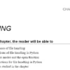 فصل 7 کتاب Python Basics: A Self-Teaching Introduction