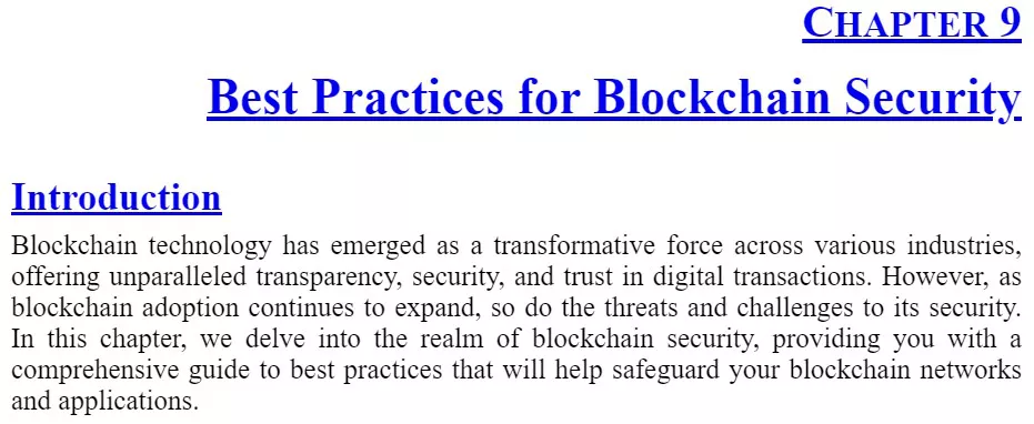 فصل 9 کتاب Security Challenges with Blockchain