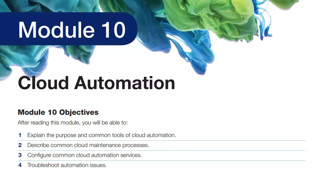 ماژول 10 کتاب CompTIA Cloud+ Guide to Cloud Computing ویرایش دوم