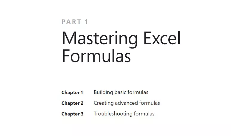 بخش 1 کتاب Microsoft Excel Formulas and Functions