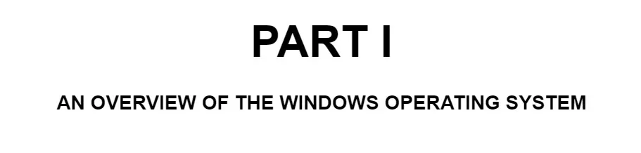 بخش 1 کتاب Windows Security Internals