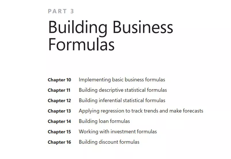 بخش 3 کتاب Microsoft Excel Formulas and Functions