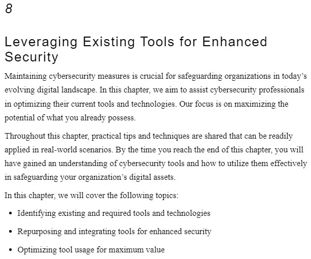 فصل 8 کتاب Cybersecurity Strategies and Best Practices