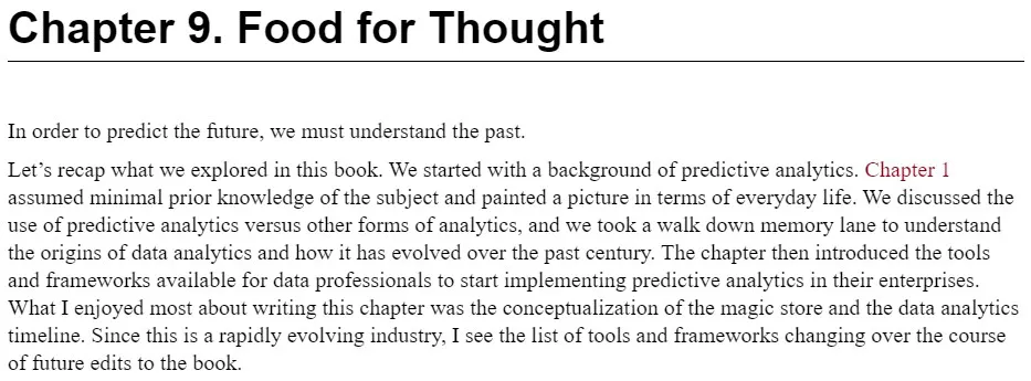 فصل 9 کتاب Predictive Analytics for the Modern Enterprise