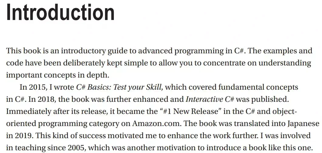 مقدمه کتاب Getting Started with Advanced C#