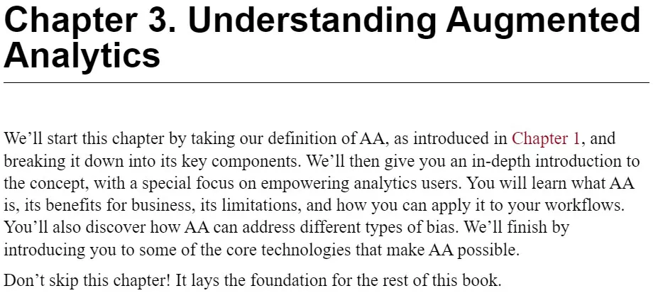 فصل 3 کتاب Augmented Analytics