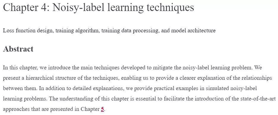 فصل 4 کتاب Machine Learning with Noisy Labels