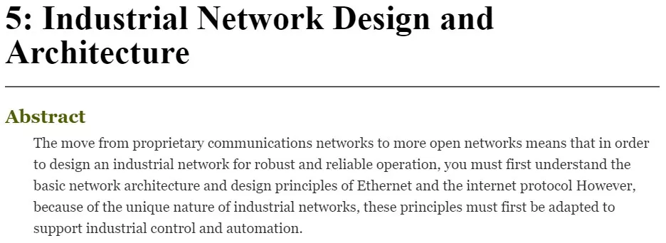 فصل 5 کتاب Industrial Network Security ویرایش سوم