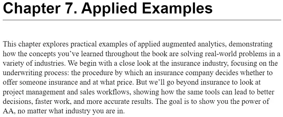فصل 7 کتاب Augmented Analytics