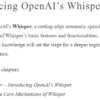 بخش 1 کتاب Learn OpenAI Whisper