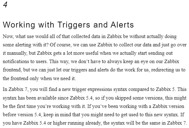 فصل 4 کتاب Zabbix 7 IT Infrastructure Monitoring Cookbook ویرایش سوم